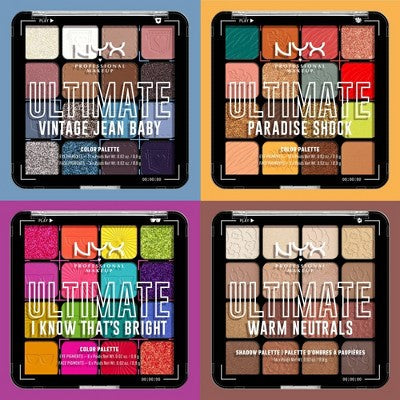 NYX Professional Makeup Ultimate Eyeshadow Palette Vintage Jean Baby 0.32 oz - Imperfect Container This is Beauty US