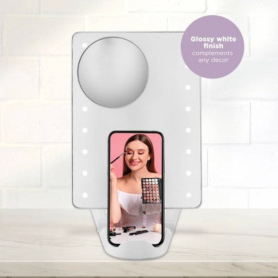 Conair LED Hollywood Lighted Social Media Makeup Mirror White - Imperfect Box This is Beauty US