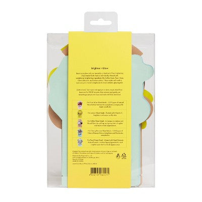 TONYMOLY Brighten & Glow Sheet Mask Set - New This is Beauty US
