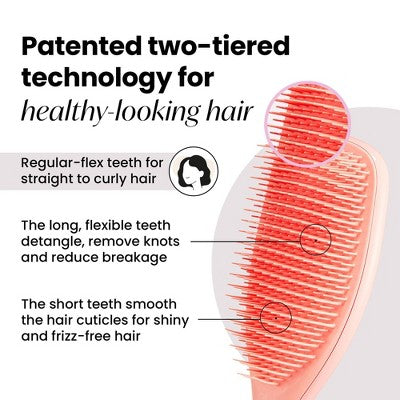 Tangle Teezer Ultimate Detangler Hair Brush Large Peach - New This is Beauty US