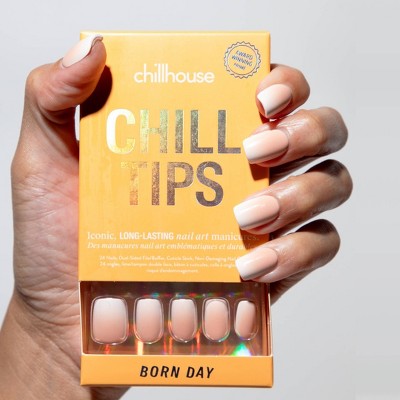 Chillhouse Fake Nails Born day Square 24ct - New This is Beauty US