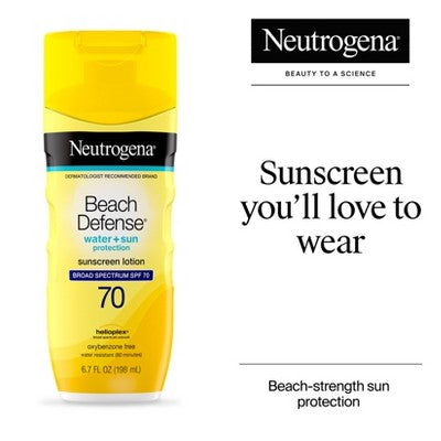 Neutrogena Beach Defense Lotion Twin Pack SPF 70 - New This is Beauty US