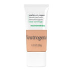 Neutrogena Clear Coverage Flawless Matte Color Correcting Cream, Full-Coverage 4.0 Sand - New This is Beauty US
