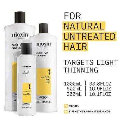 Nioxin System 1 Shampoo Cleanser 10.1 fl oz - New This is Beauty US