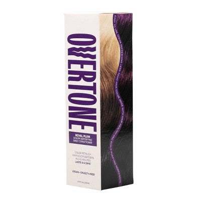 Overtone Royal Plum Daily Conditioner- Semi-Permanent Purple Hair Color  4.5 oz - New This is Beauty US