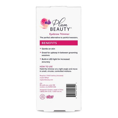 Plum Beauty Eyebrow Trimmer - New This is Beauty US