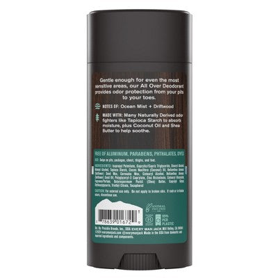 Every Man Jack All Over Solid Deodorant Coastal Surf 2.6oz - Imperfect Container This is Beauty US