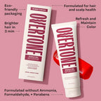 Overtone Scarlet Red Daily Conditioner- Semi-Permanent Ruby Red 4.5 oz - New This is Beauty US