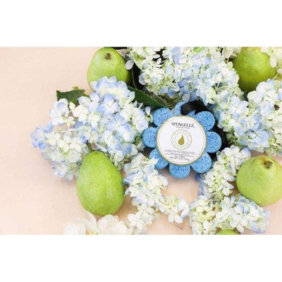 Spongelle Daisy Flower Collection Bath Sponges - Freesia Pear This is Beauty US