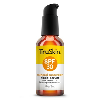 TruSkin Mineral Sunscreen Facial Serum with Vitamin C SPF 30 1 fl oz - New This is Beauty US