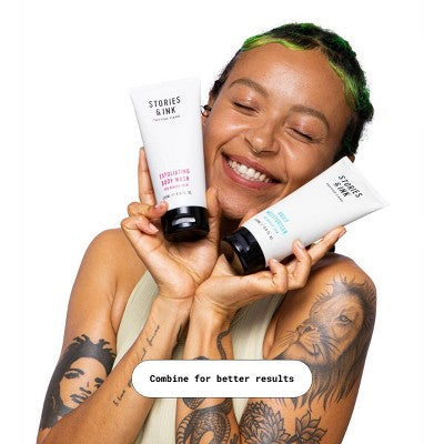 Stories & Ink Enhancing Exfoliating Body Wash 6.76 fl oz - New This is Beauty US