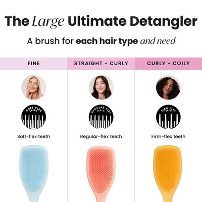 Tangle Teezer Ultimate Detangler Hair Brush Large Peach - New This is Beauty US