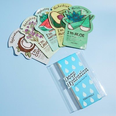 TONYMOLY Deep Hydration Sheet Mask Set 5ct - New This is Beauty US