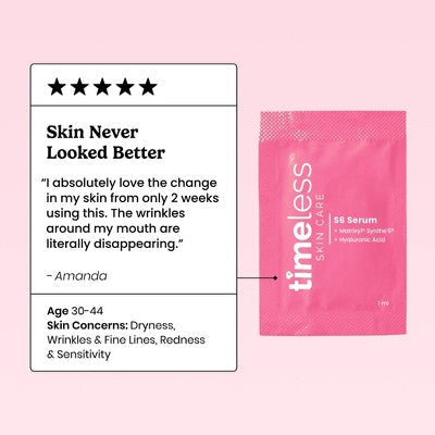 Timeless Skin Care Matrixyl Synthe Serum Pouches 28ct - New This is Beauty US