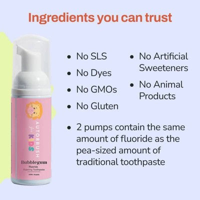 Autobrush Watermelon Fluoride Foaming Toothpaste 3.4oz - Imperfect Box This is Beauty US