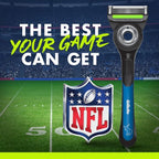 Gillette Labs Men's Special NFL Lions Edition Shaving Razor with 4 Refills and Magnetic Stand - New This is Beauty US