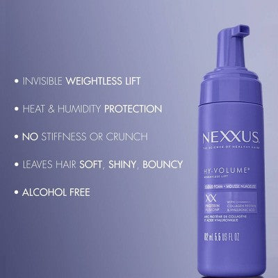 Nexxus Hy-Volume Leave-In Cloud Foam Hair Mousse 5.5 fl oz - New This is Beauty US