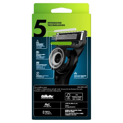 Gillette Labs Men's Special NFL Lions Edition Shaving Razor with 4 Refills and Magnetic Stand - New This is Beauty US