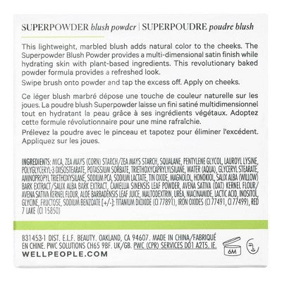 Well People Superpowder Blush Wild Fig 0.17oz - Imperfect Box This is Beauty US