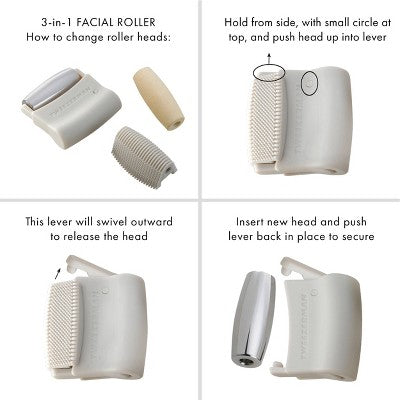 Tweezerman 3-in-1 Skin Revival Roller Kit - New This is Beauty US