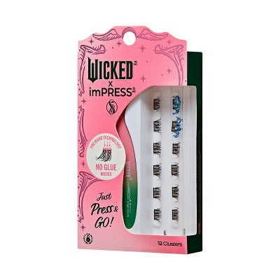 KISS Products Wicked X imPRESS Press-On Self Adhesive False Eyelashes Ozspresso 12ct - New This is Beauty US