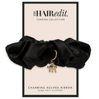 The Hair Edit Charming Ruched Ribbon Satin Scrunchie - Imperfect Box This is Beauty US
