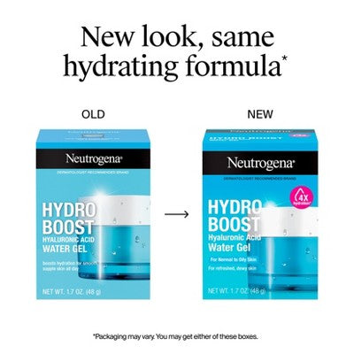 Neutrogena Hydro Boost Water Face Gel for Normal to Oily Skin 1.7oz - Imperfect Box This is Beauty US