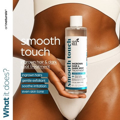 artnaturals Smooth Touch Ingrown Hair and Dark Spot Treatment 8 fl oz. - New This is Beauty US