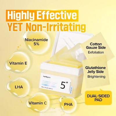 numbuzin No.5+ Glutathione Vitamin Concentrated Toner Pads 70ct - New This is Beauty US