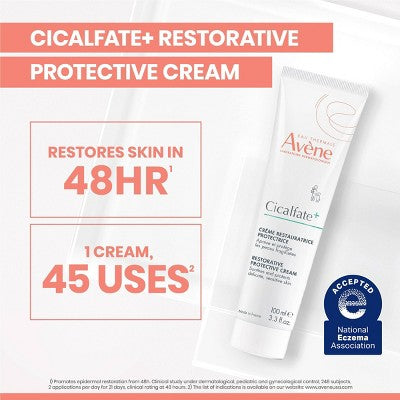 Avene Cicalfate+ Restorative Protective Skin Barrier Face Cream 1.3 fl oz - Imperfect Box This is Beauty US