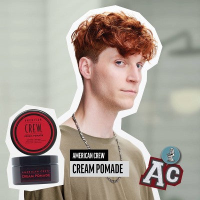 American Crew Men's Light Hold and Low Shine Hair Styling Cream Pomade 3oz - New This is Beauty US