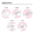 Dashing Diva Glaze Semi-Cured Gel Nail Polish Strips Starter Kit Powder Pink 32ct - New This is Beauty US