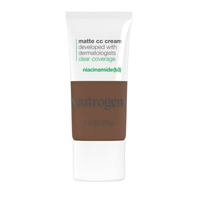 Neutrogena Clear Coverage Flawless Matte Color Correcting Cream, Full-Coverage 9.5 Truffle - New This is Beauty US