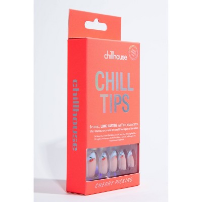 Chillhouse Chill Tips Press-On Fake Nails Cherry Picking 24ct - New This is Beauty US