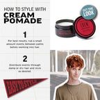 American Crew Men's Light Hold and Low Shine Hair Styling Cream Pomade 3oz - New This is Beauty US