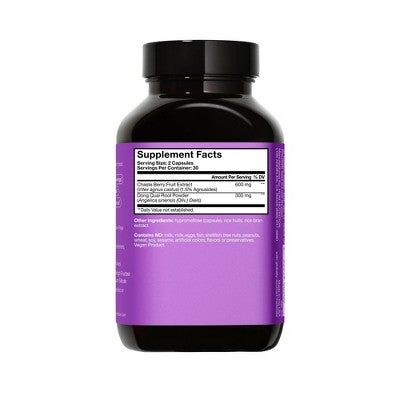 HUM Nutrition Hormone Balance for PMS Relief & Mood Support Vegan Capsules 60ct - New This is Beauty US