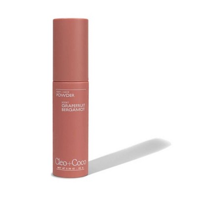 cleo+coco. Body and Hair Antiperspirants and Deodorant Powder Grapefruit Bergamot 0.88oz - New This is Beauty US