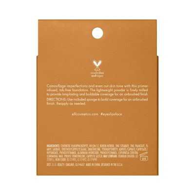 e.l.f. Camo Powder Foundation Tan 400 W 0.28oz - New This is Beauty US