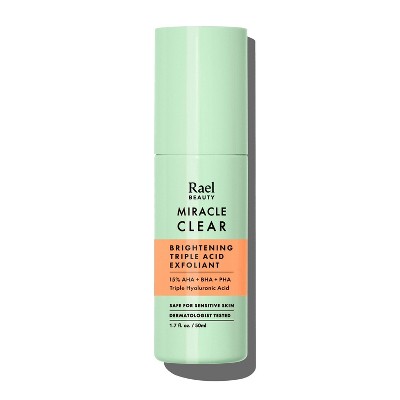 Rael Miracle Clear Brightening Triple Acid Face Exfoliant Gel-Serum 1.7oz - New This is Beauty US