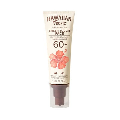 Hawaiian Tropic Sheer Touch Face Lotion SPF 60+ 2.5 fl oz - Missing Lid This is Beauty US