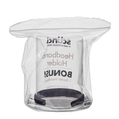 scünci Headband and Hair Accessories Organizer with Bonus Headband Clear 2pcs - New This is Beauty US
