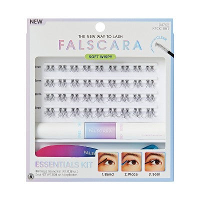 KISS Products Falscara Clear Band Lash Extension Kit 36ct - Imperfect Box This is Beauty US