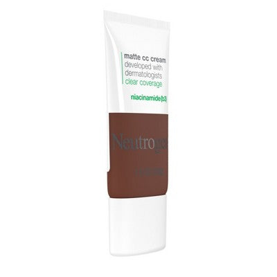 Neutrogena Clear Coverage Flawless Matte CC Cream - Full Coverage 10.0 Sienna This is Beauty US