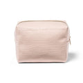 Sonia Kashuk Loaf Makeup Bag Blush Faux Croc - New This is Beauty US