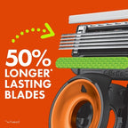 Gillette Labs Mens Special NFL Bengals Edition Shaving Razor with 4 Refills and Magnetic Stand - New This is Beauty US