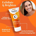 TruSkin Vitamin C Brightening Gentle Face Scrub 4oz - New This is Beauty US