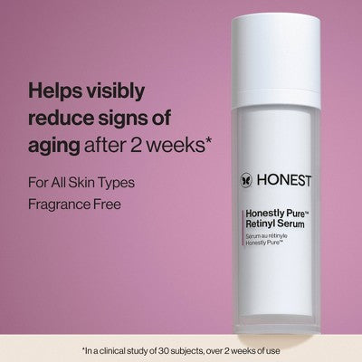 Honest Beauty Honestly Pure Retinyl Serum with Retinyl Linoleate 1.0 fl oz - New This is Beauty US