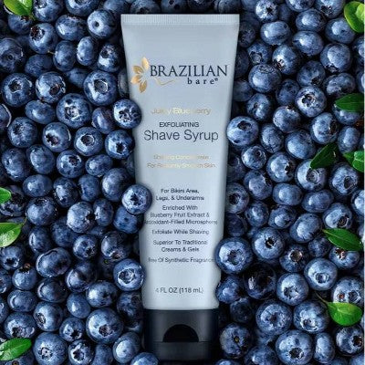 Brazilian Bare Blueberry Exfoliating Shave Syrup 4oz - New This is Beauty US