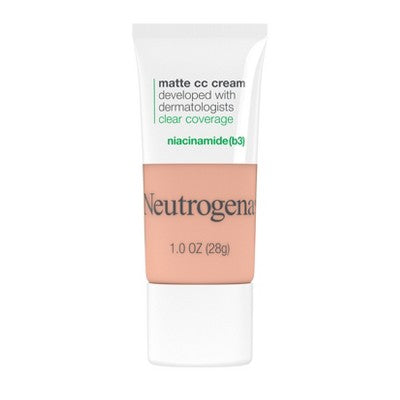 Neutrogena Clear Coverage Flawless Matte Color Correcting Cream, Full-Coverage 3.0 Vanilla - New This is Beauty US