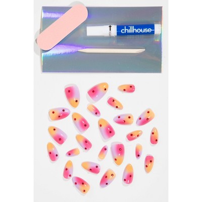 Chillhouse Chill Tips Press-On Fake Nails Sunset Sorbet 24ct - New This is Beauty US
